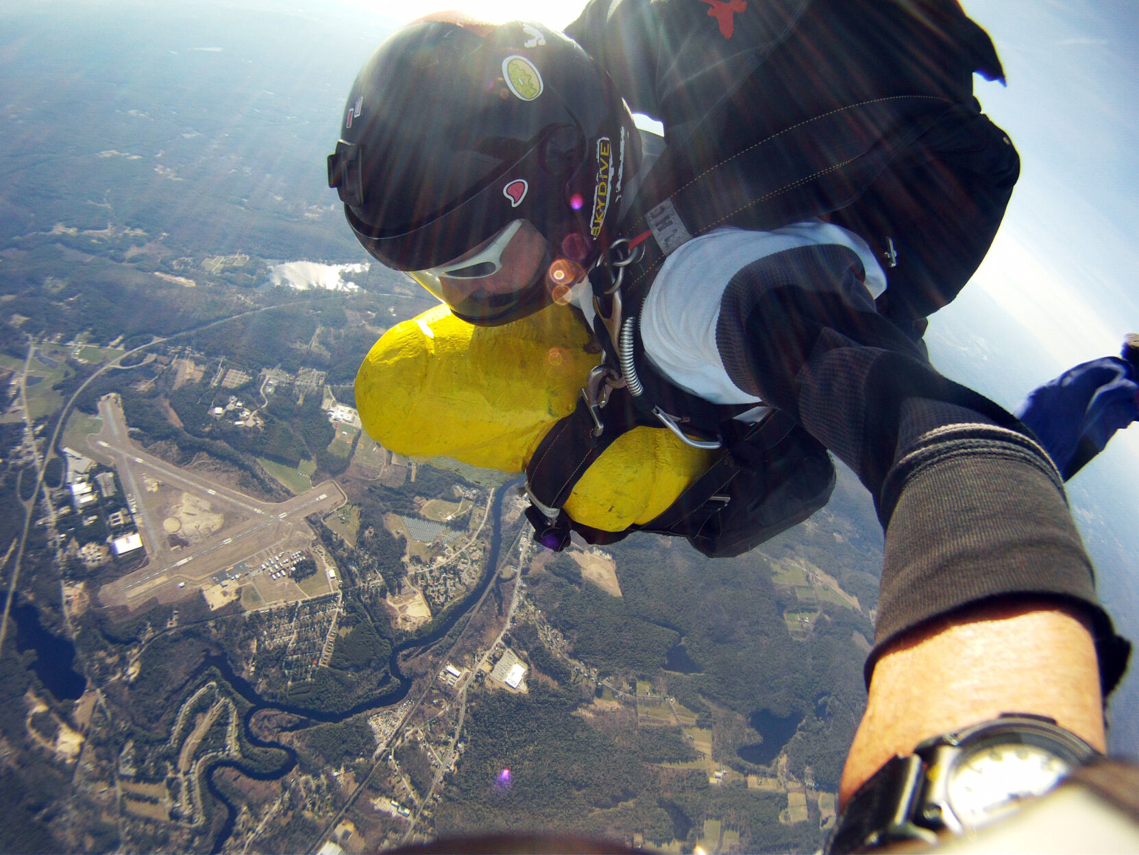 Ahab skydiving